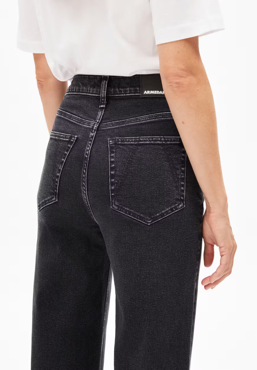 Murliaa Cropped Denim In Ebony Black