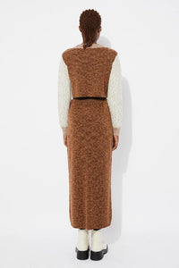 Moredo Knit Skirt In Caramel