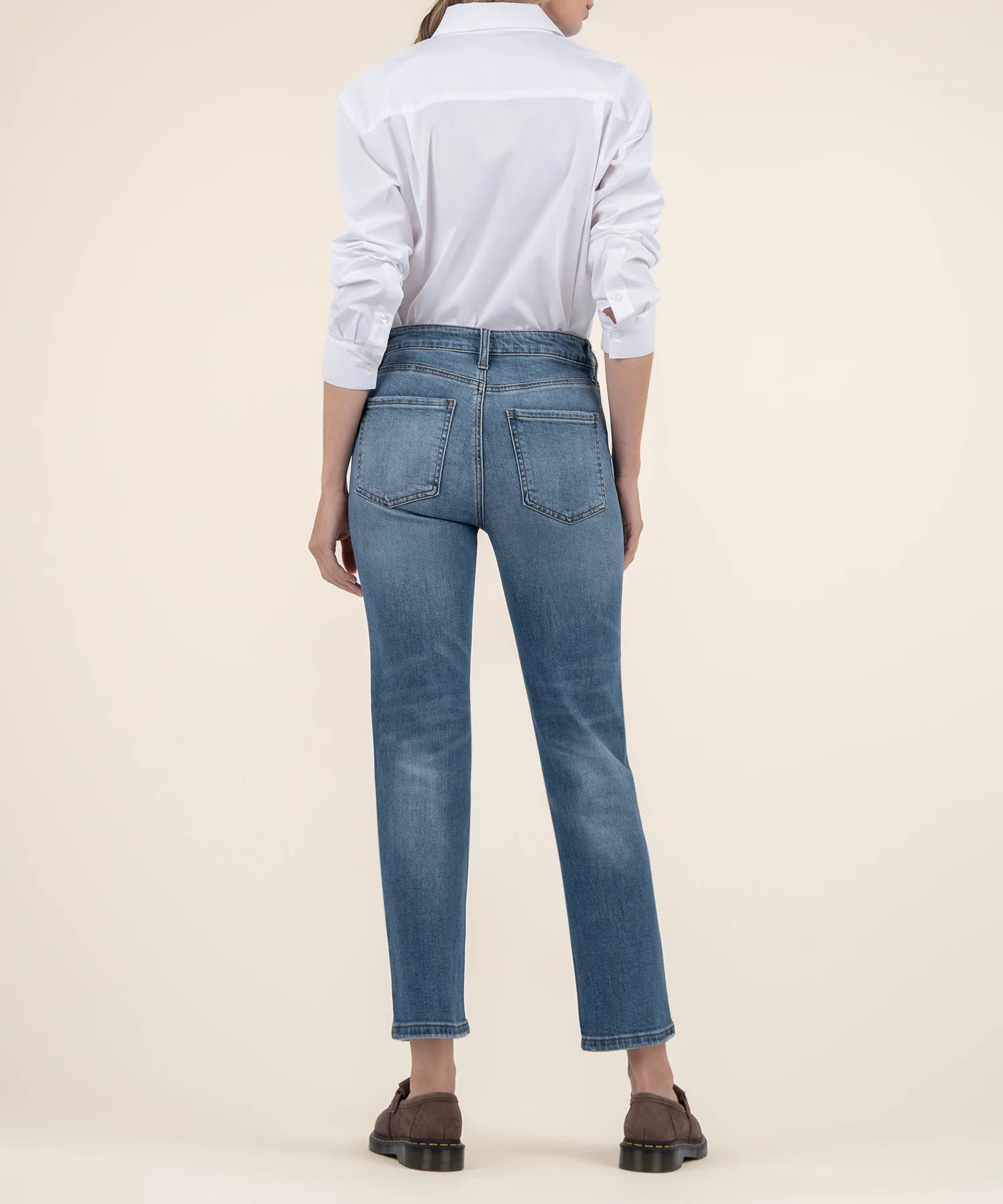 Elizabeth High Rise Straight Leg Jeans
