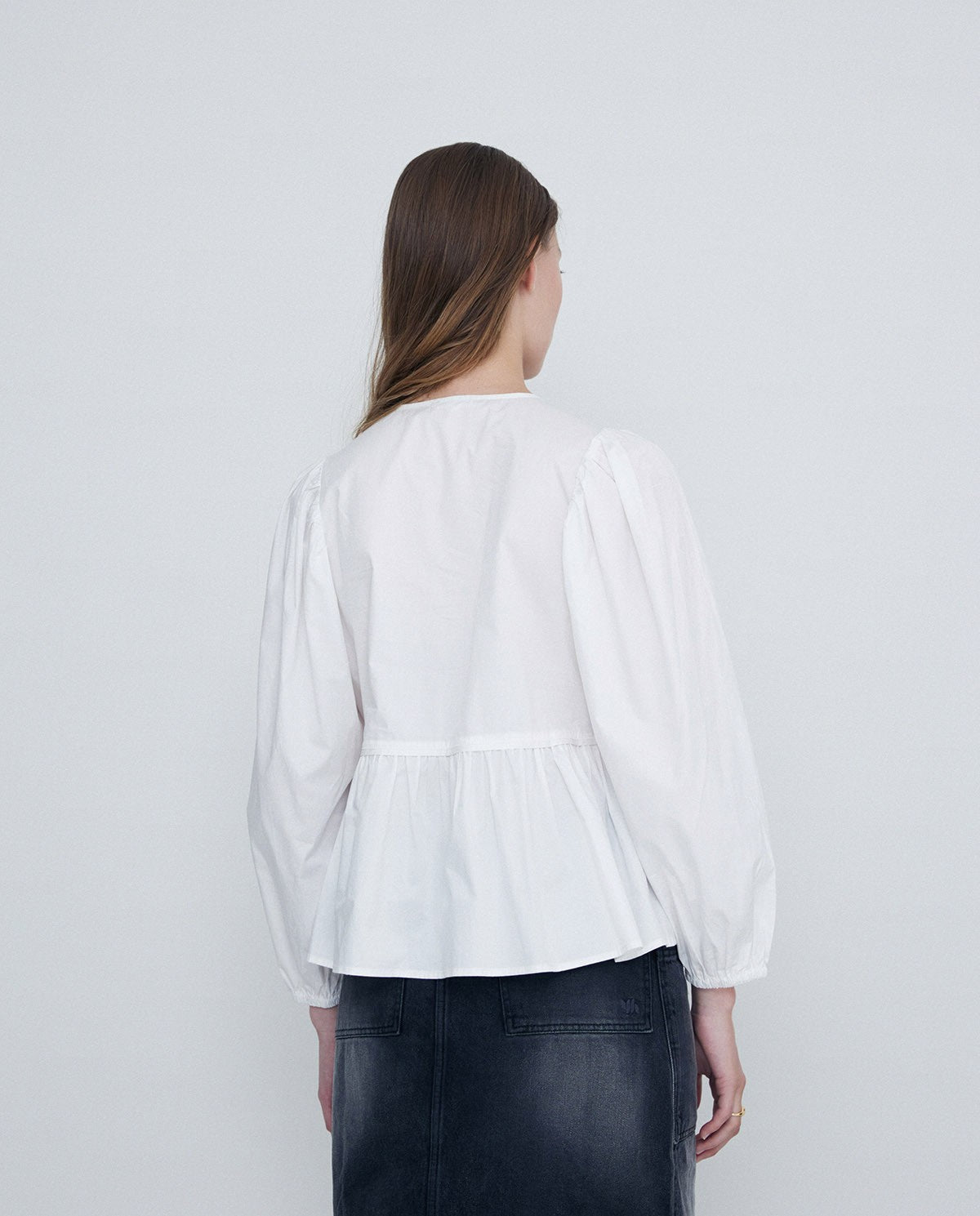 Front Tie Top In Crisp White