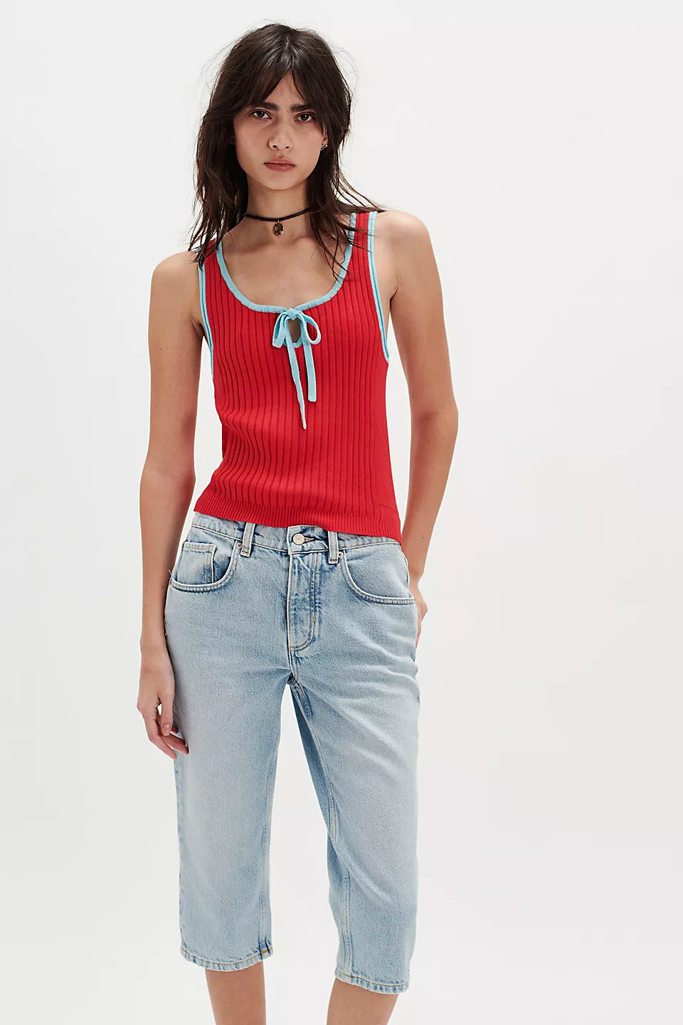 All Star Knit Tank In Atlas Red