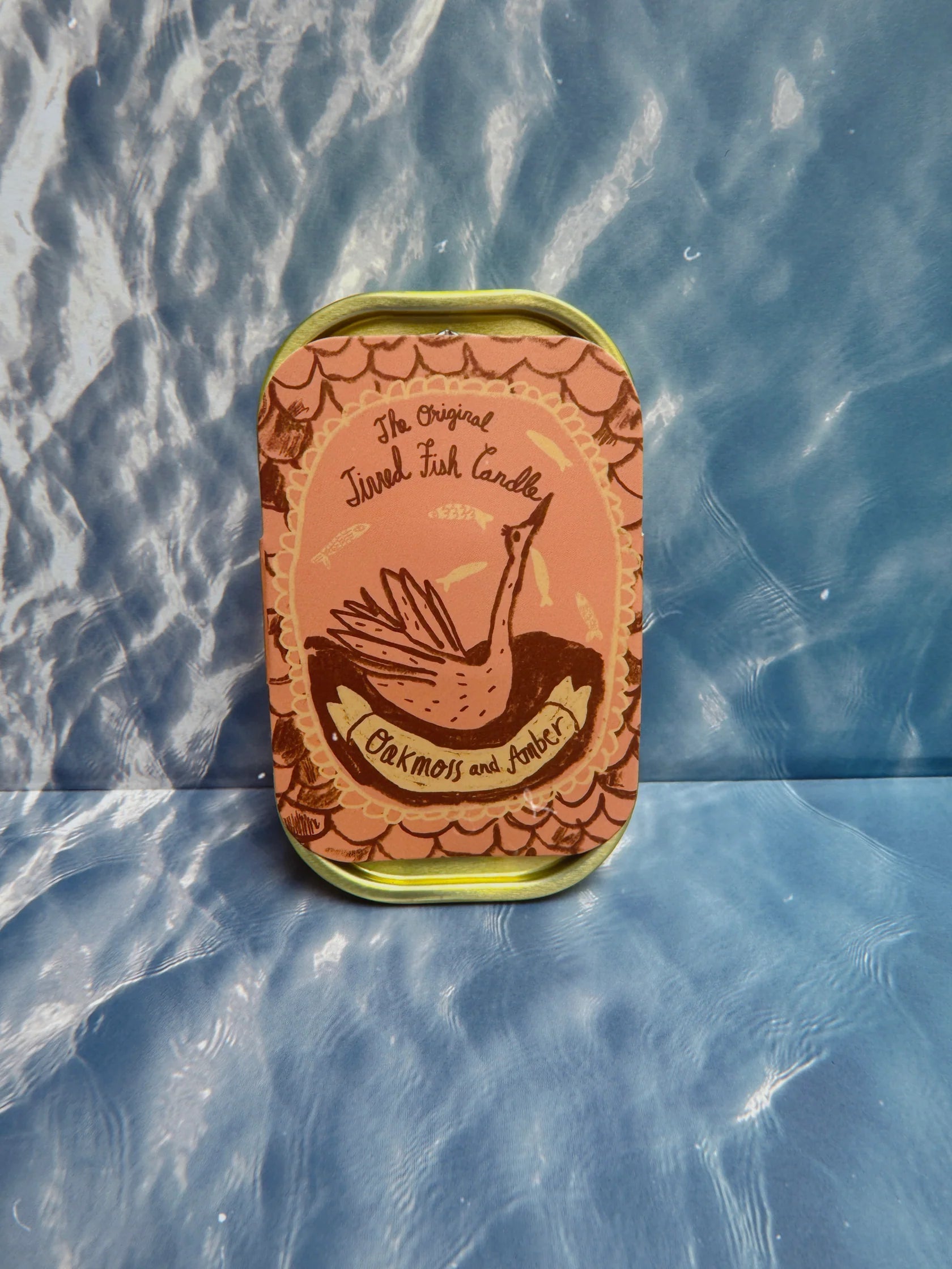 Tinned Fish Candle In Oakmoss & Amber