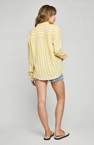 Sonia Shirt in Daffodil Stripe