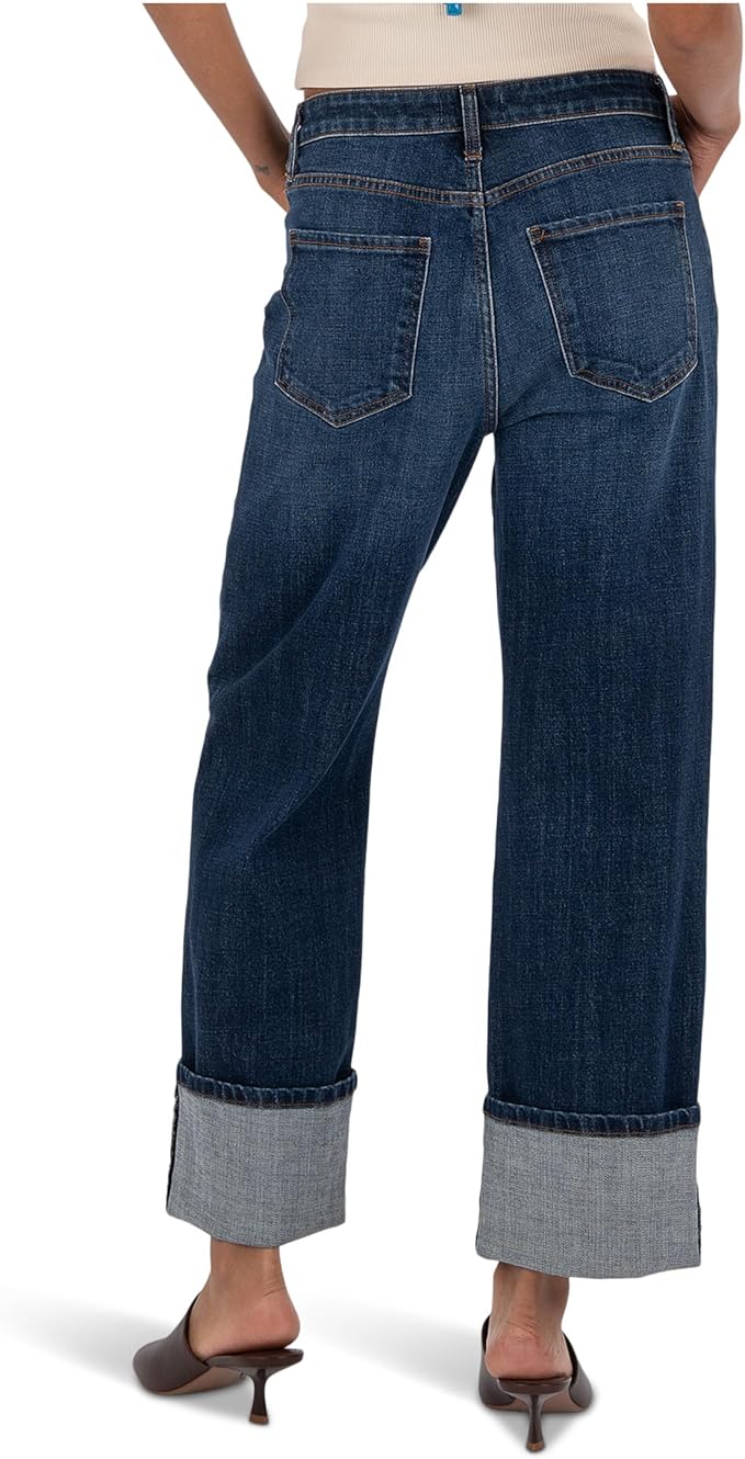 Sienna High Rise Roll Hem Jeans