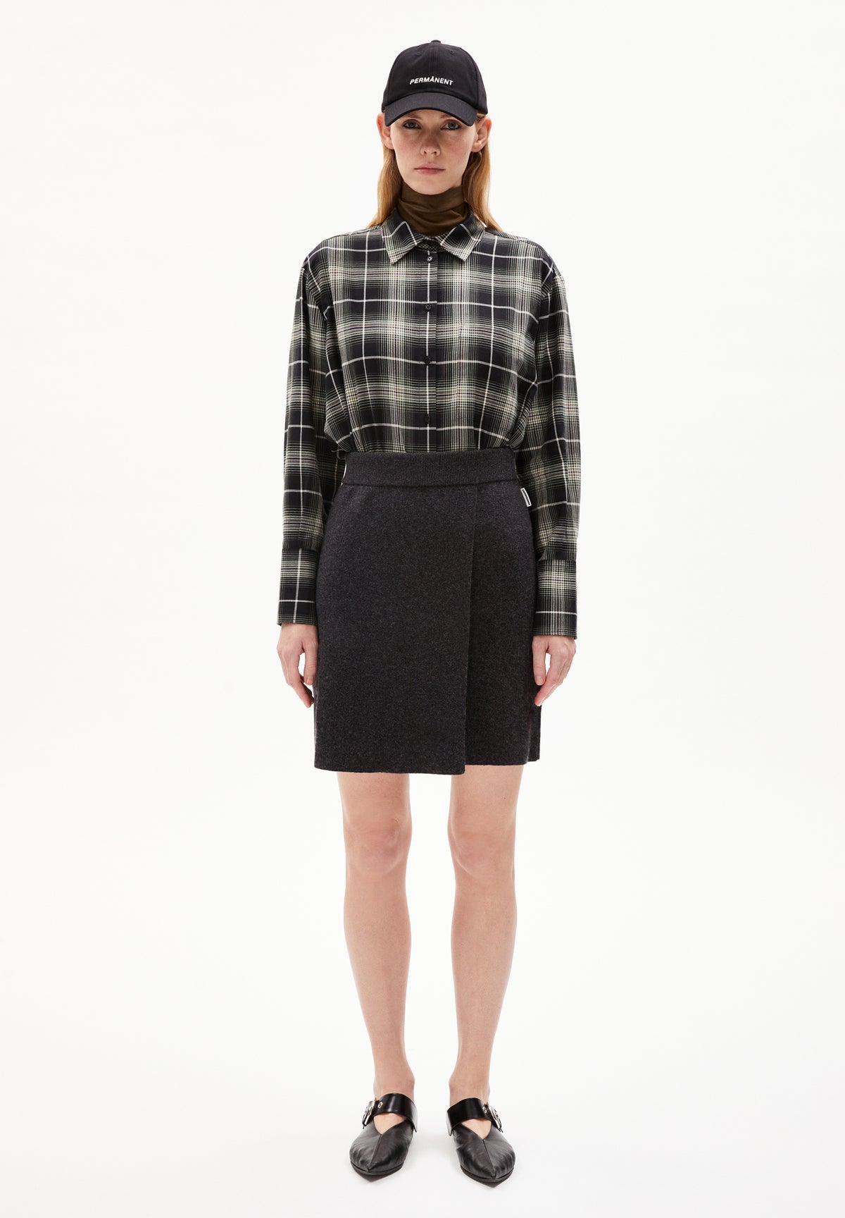 Darlaa Knit Skirt In Steel Melange