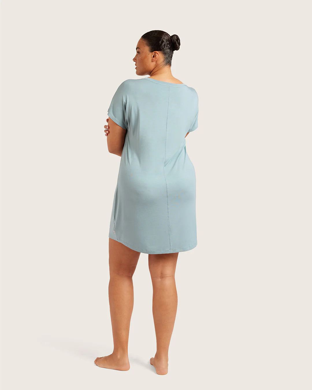 Goodnight Night Dress In Mineral Blue