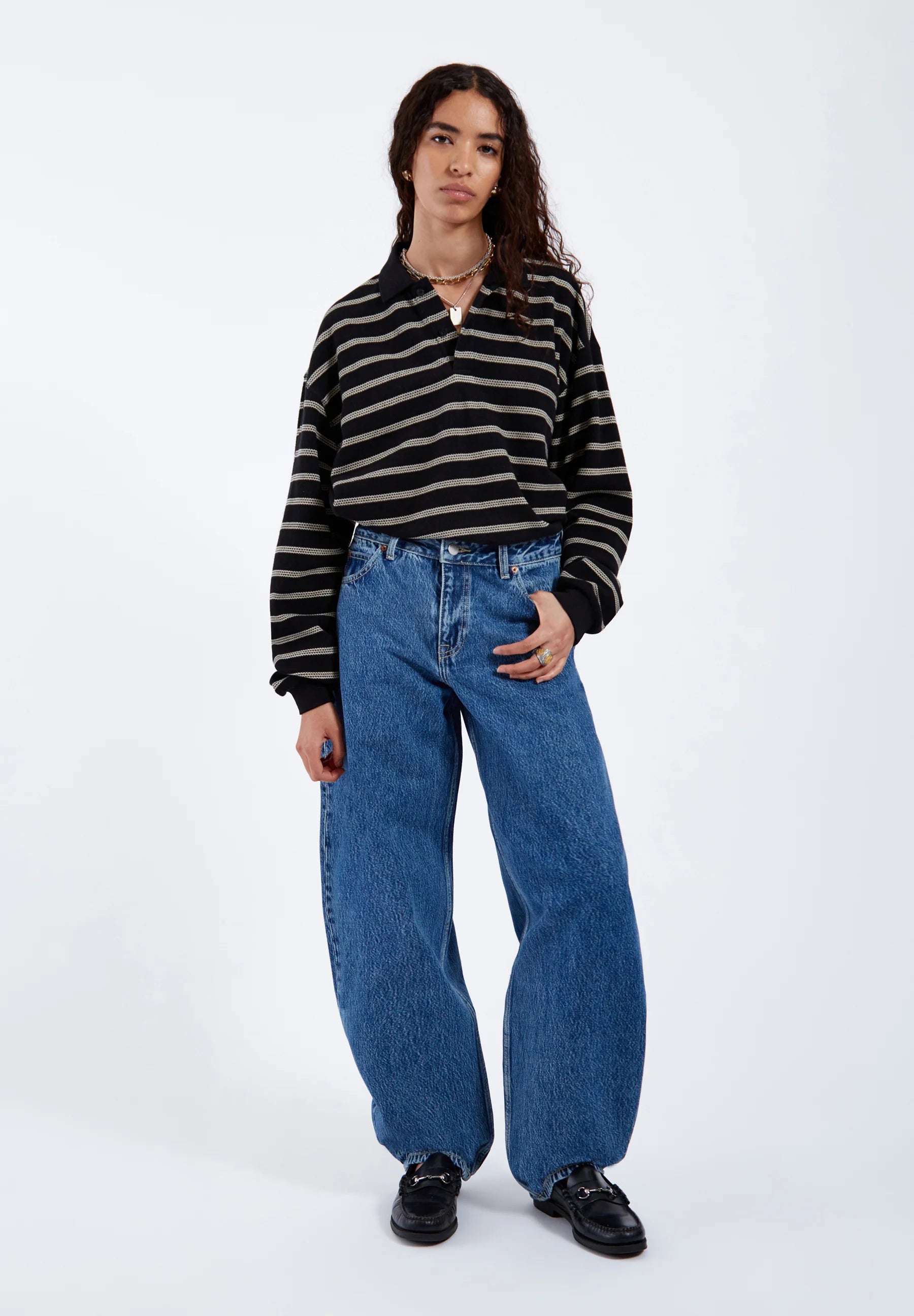Nanci Jeans In Stream Mid Retro