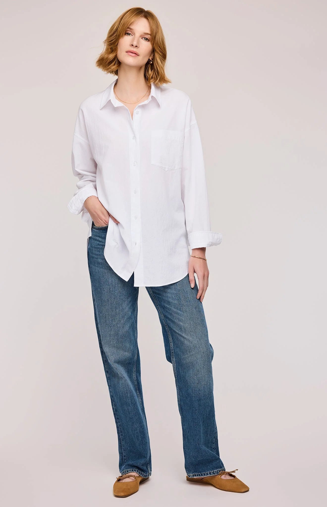 Callahan Button-Up In White