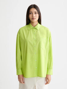1985 Embroidered Girlfriend Shirt In Green Glow