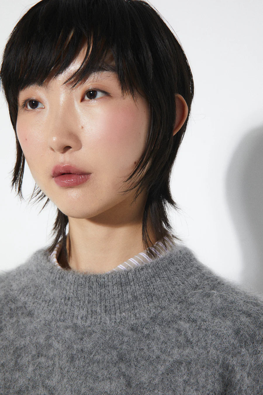 Sammy Alpaca Sweater In Grey