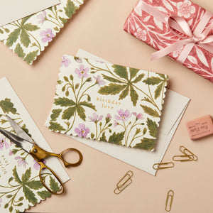 Geranium ‘Birthday Love’ Card
