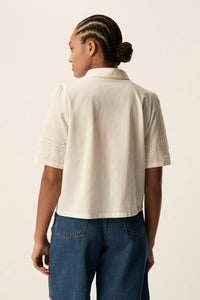 Tamino Linen Collared Shirt In White