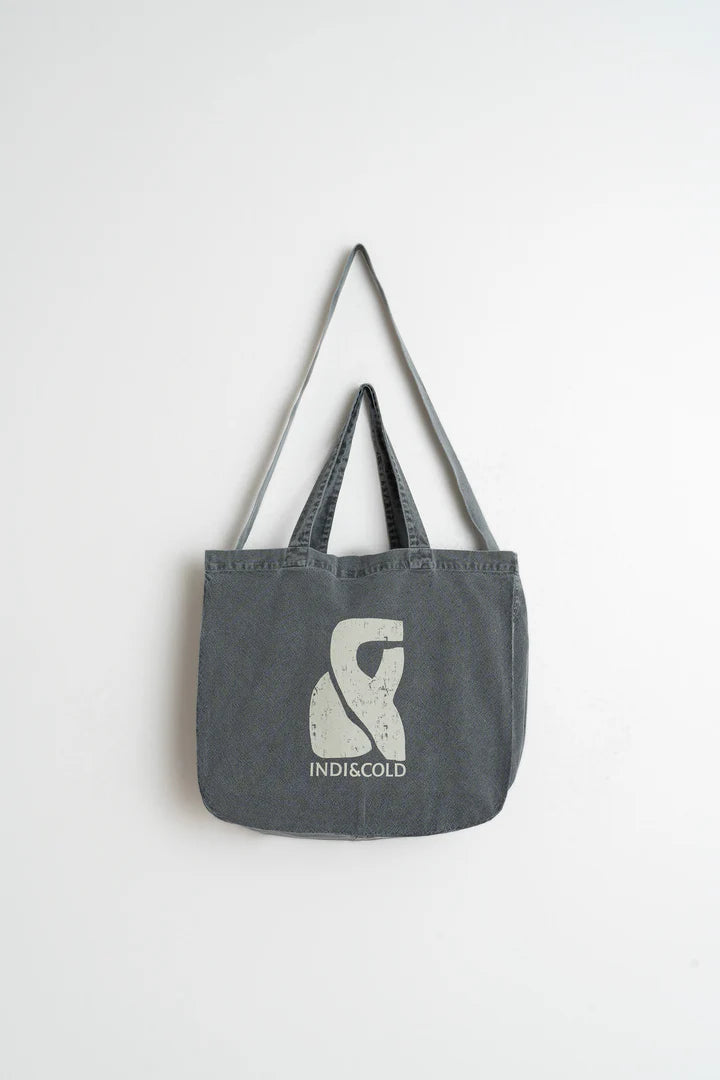 Cotton Tote In Stone Grey