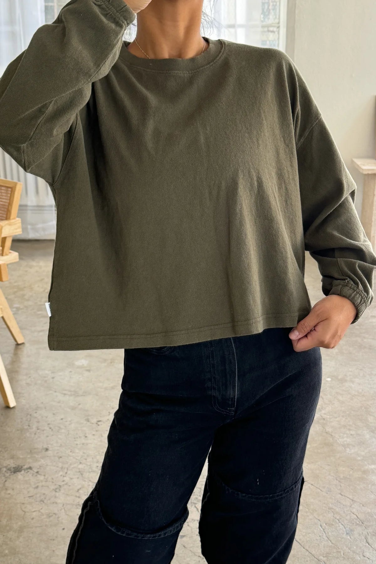 Naturelle Tee In Olive