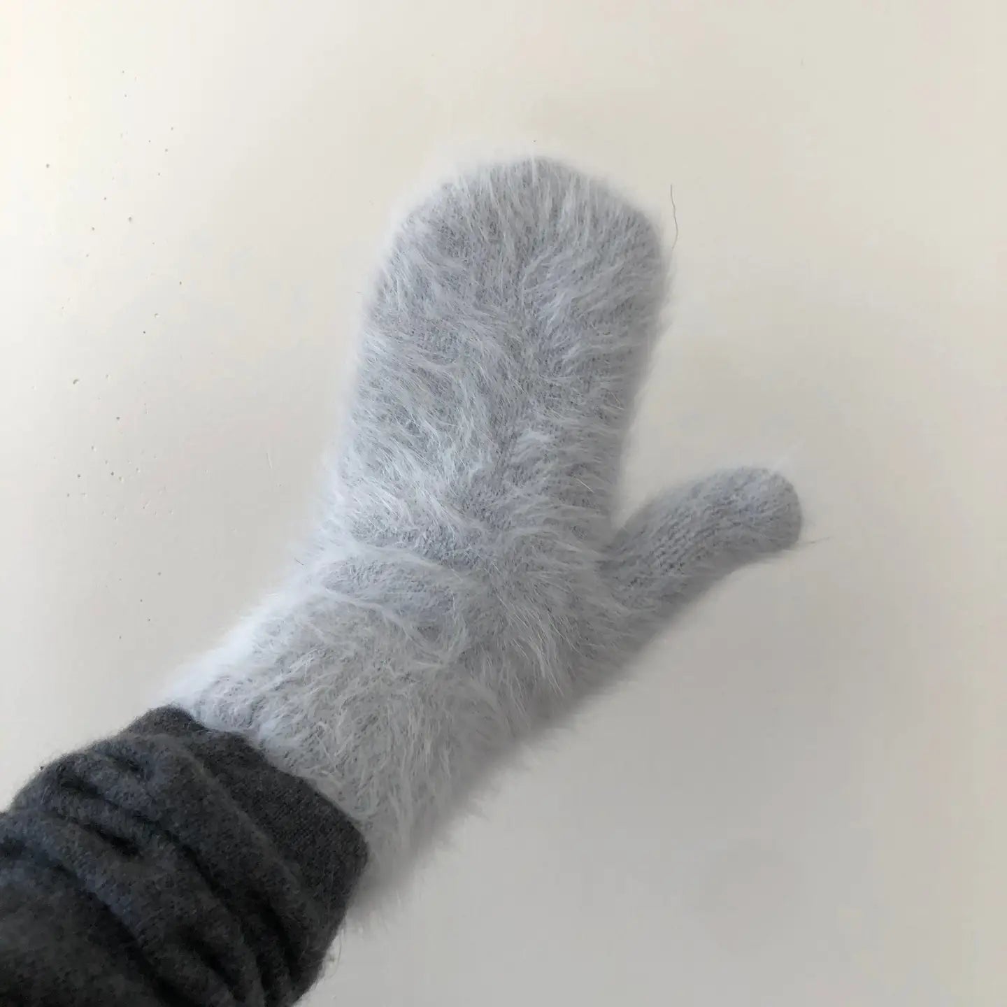 Fluffy Angora Mittens