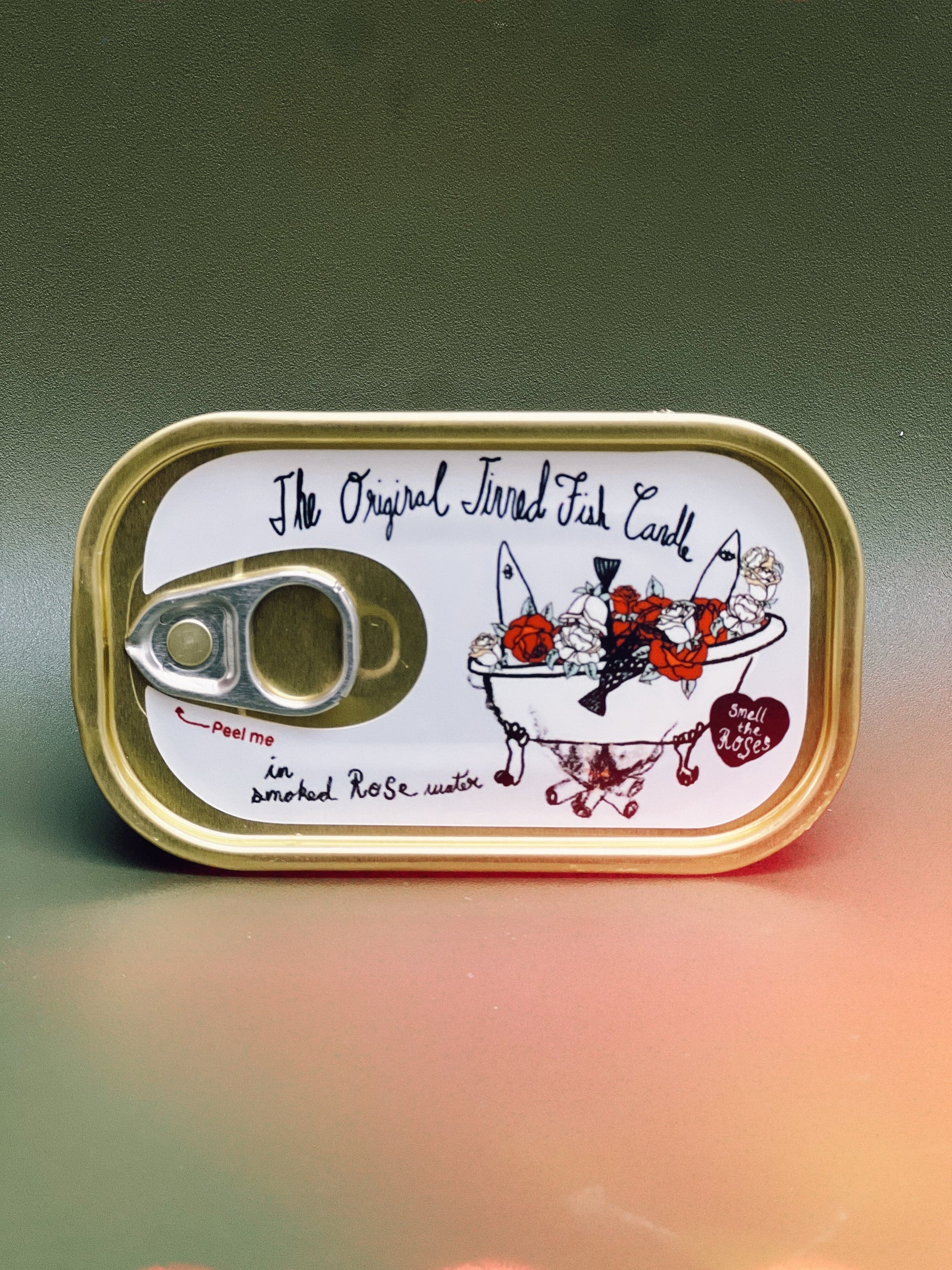 Tinned Fish Candle In Smoked Rose Water