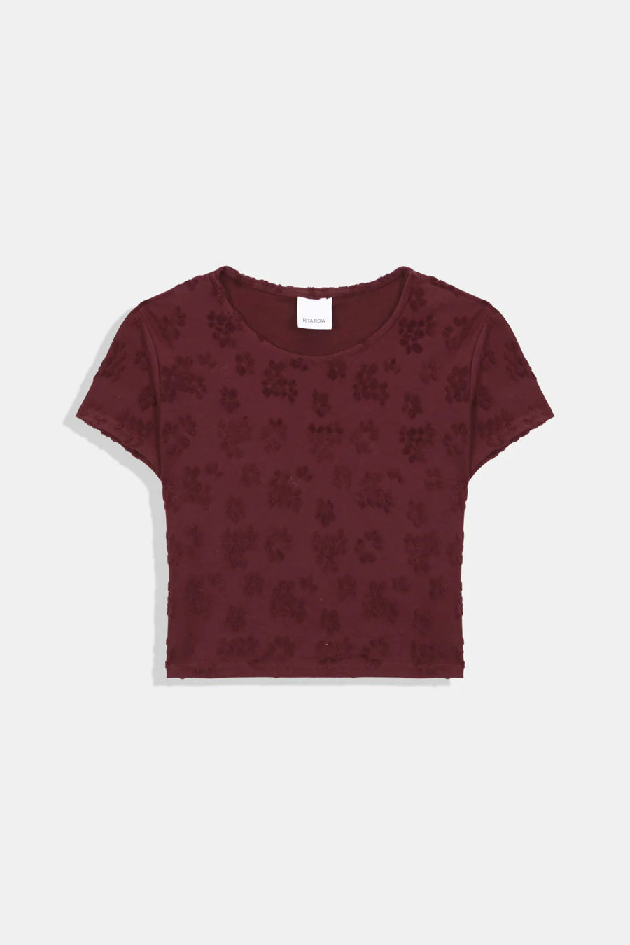 Gloria Knit T-Shirt In Burgundy