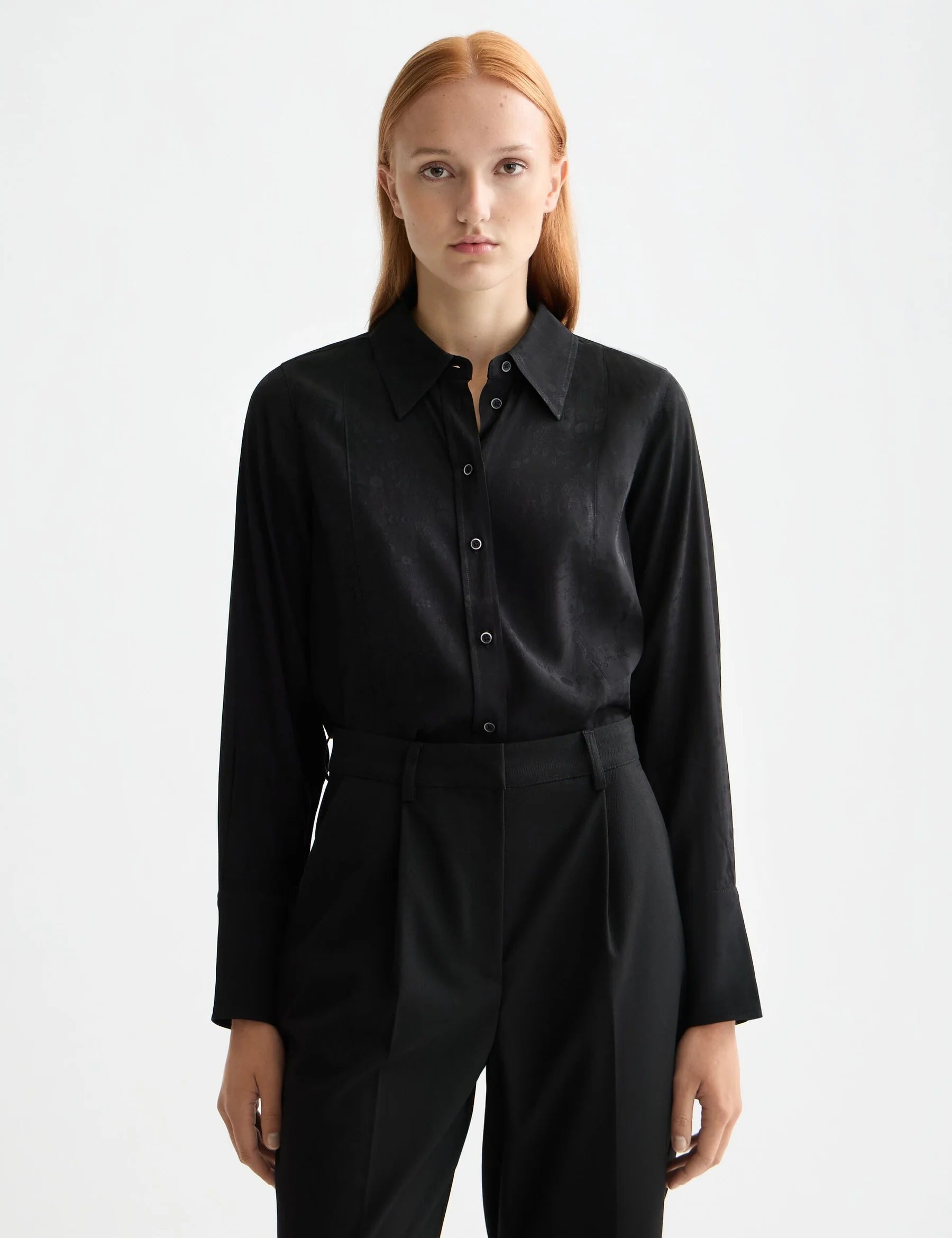 Jacquard Shirt In Meteorite