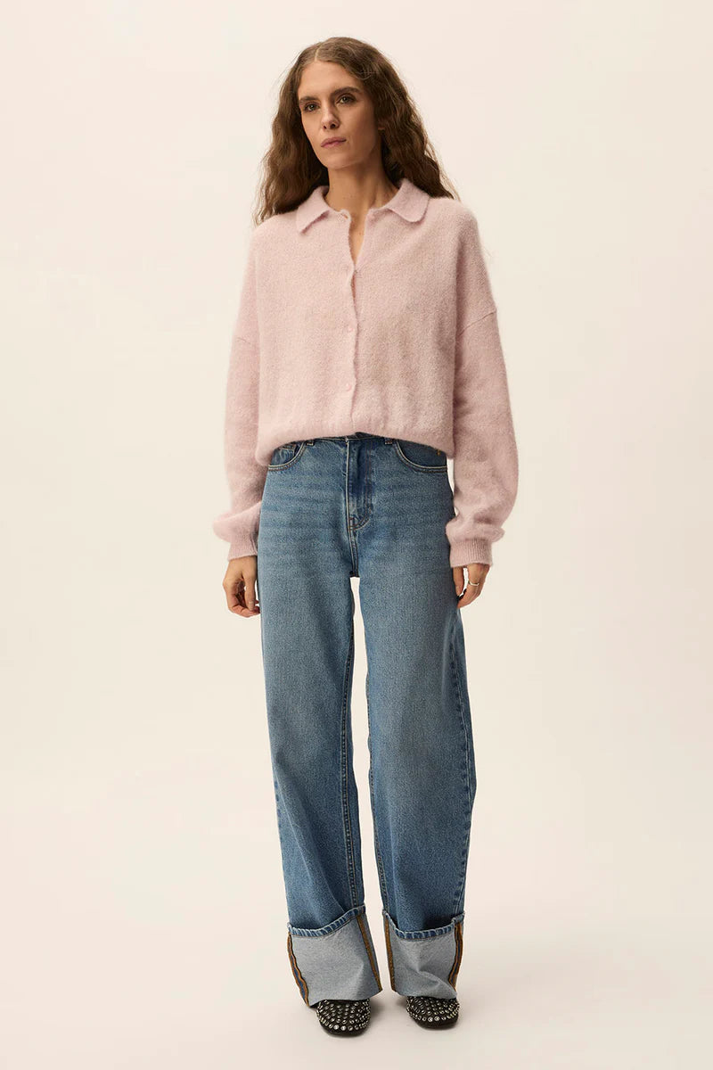 Anastasia Knit Cardigan In Lilas