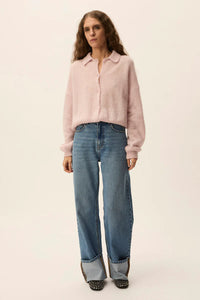 Anastasia Knit Cardigan In Lilas