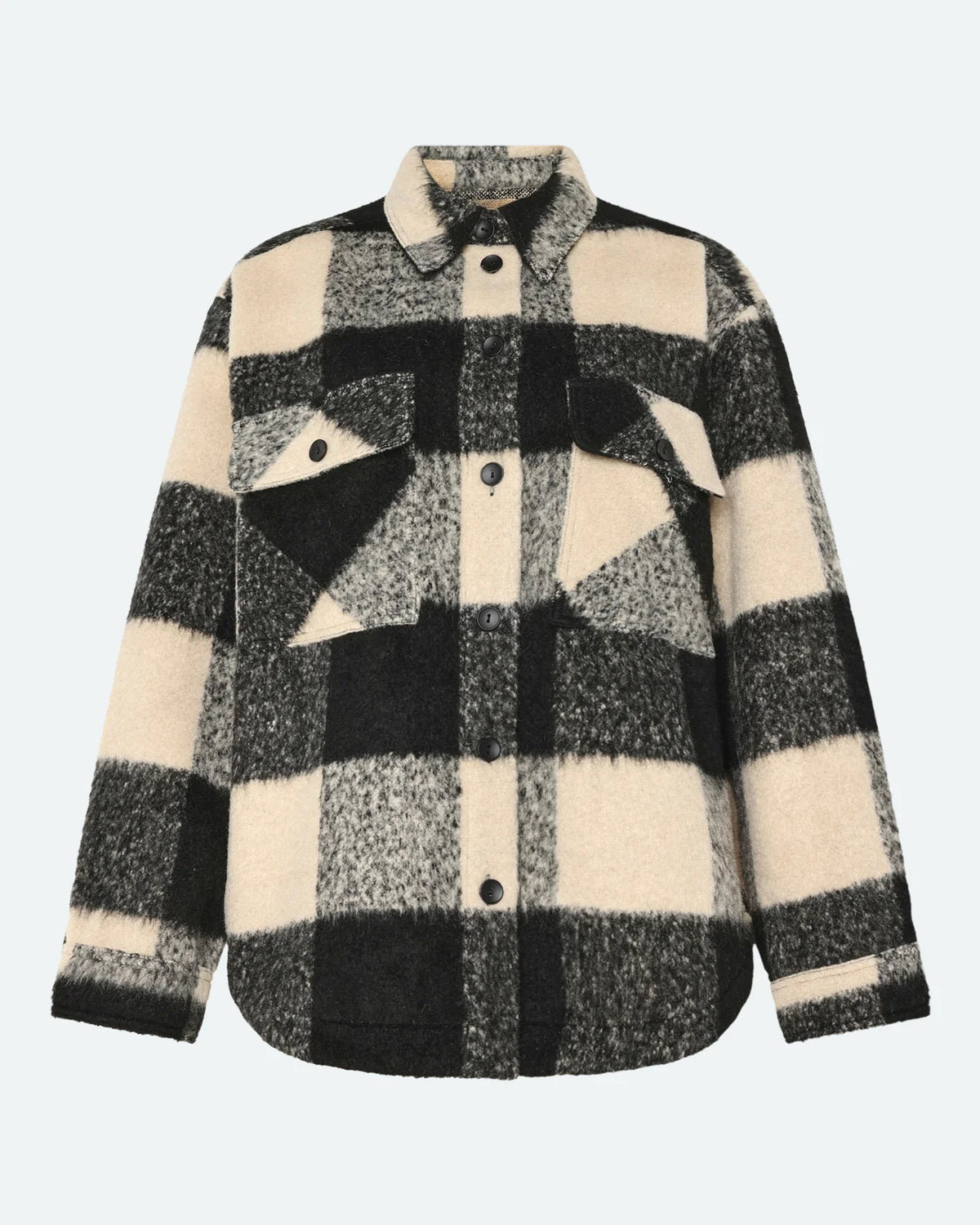 Siggas Jacket In Cream & Black Check