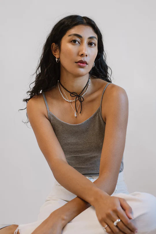 Margot Necklace In Onyx