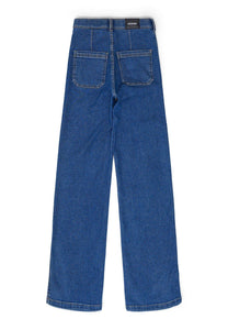 Moxy Straight Patch Pocket Denim In Cape Mid Retro