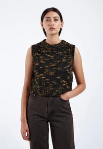 Mina Vest In Space Black