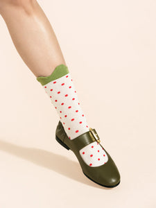 Pineberry Crew Socks