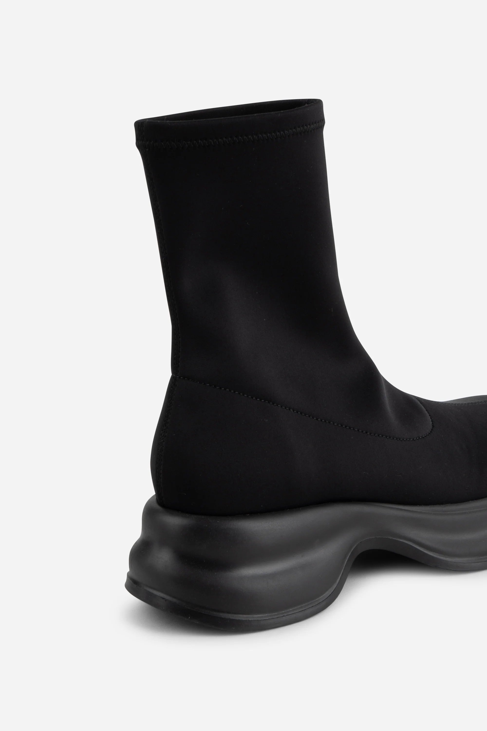 Maco Stretch Ankle Boot In Black Scuba