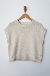 Pierre Cotton Sweater in Naturel Knit