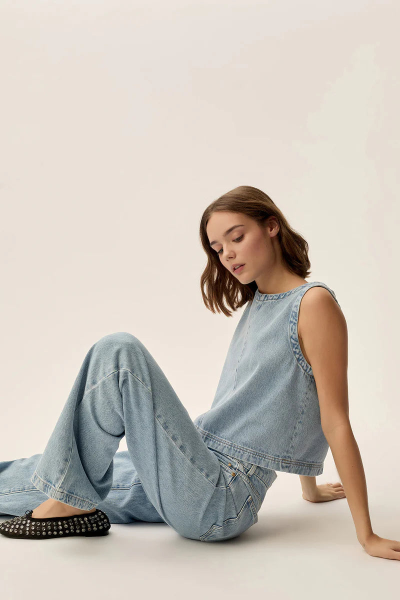 Louzou Denim Top