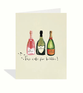 This Calls For Bubbles Card