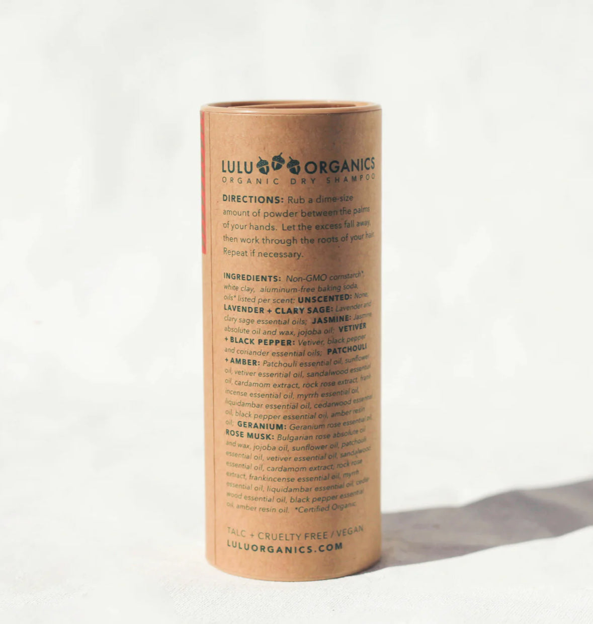 Patchouli + Amber Hair Powder Dry Shampoo