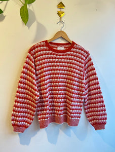 Chelry Pullover in Cherry Red