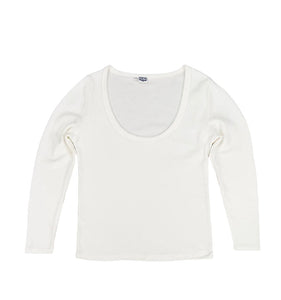 Paseo Long Sleeve Tee in Washed White