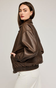 Danica Vegan Leather Bomber