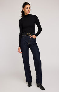 Wren Mockneck Top In Black