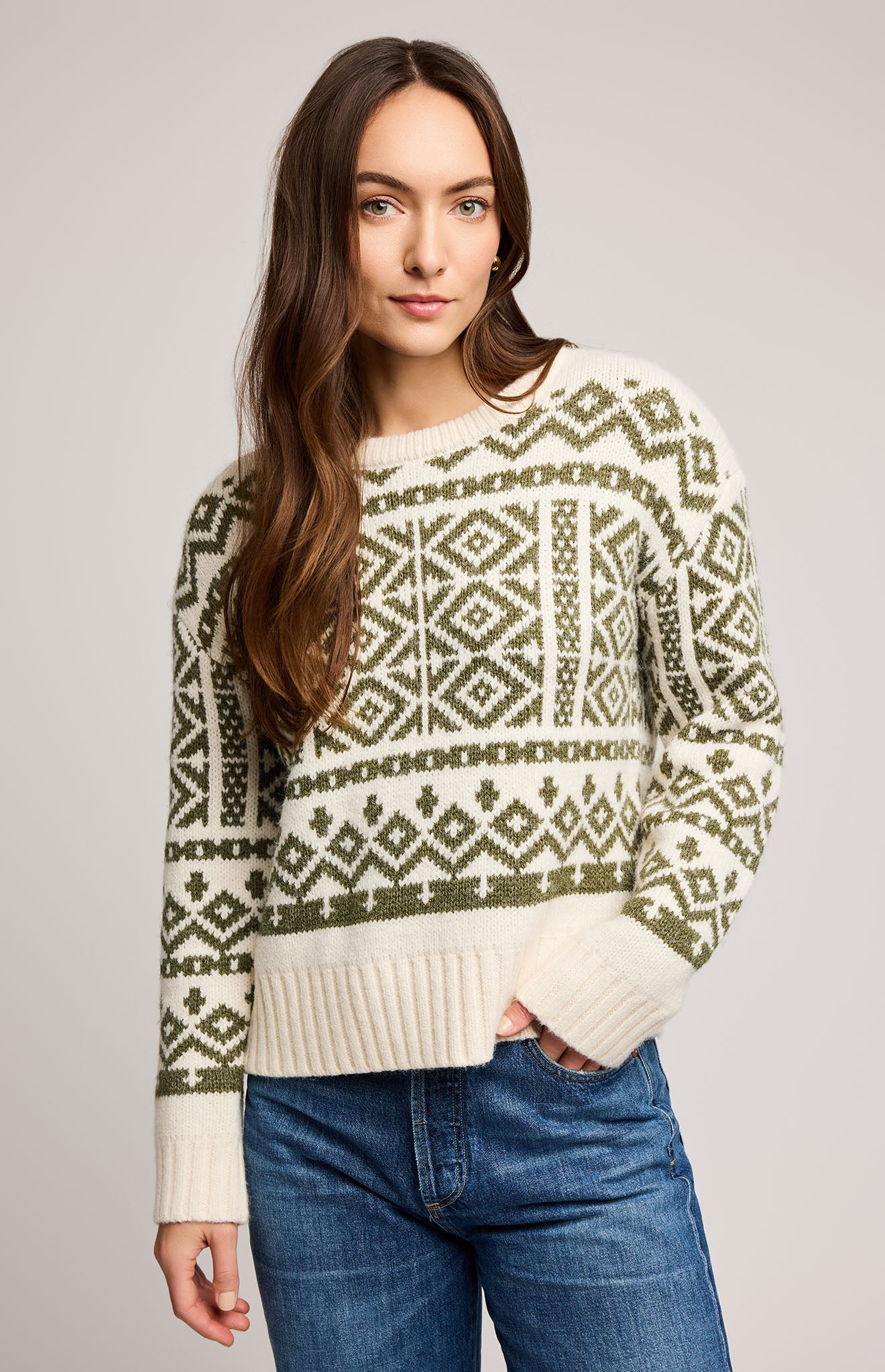 Cypress Sweater In Heather Moss