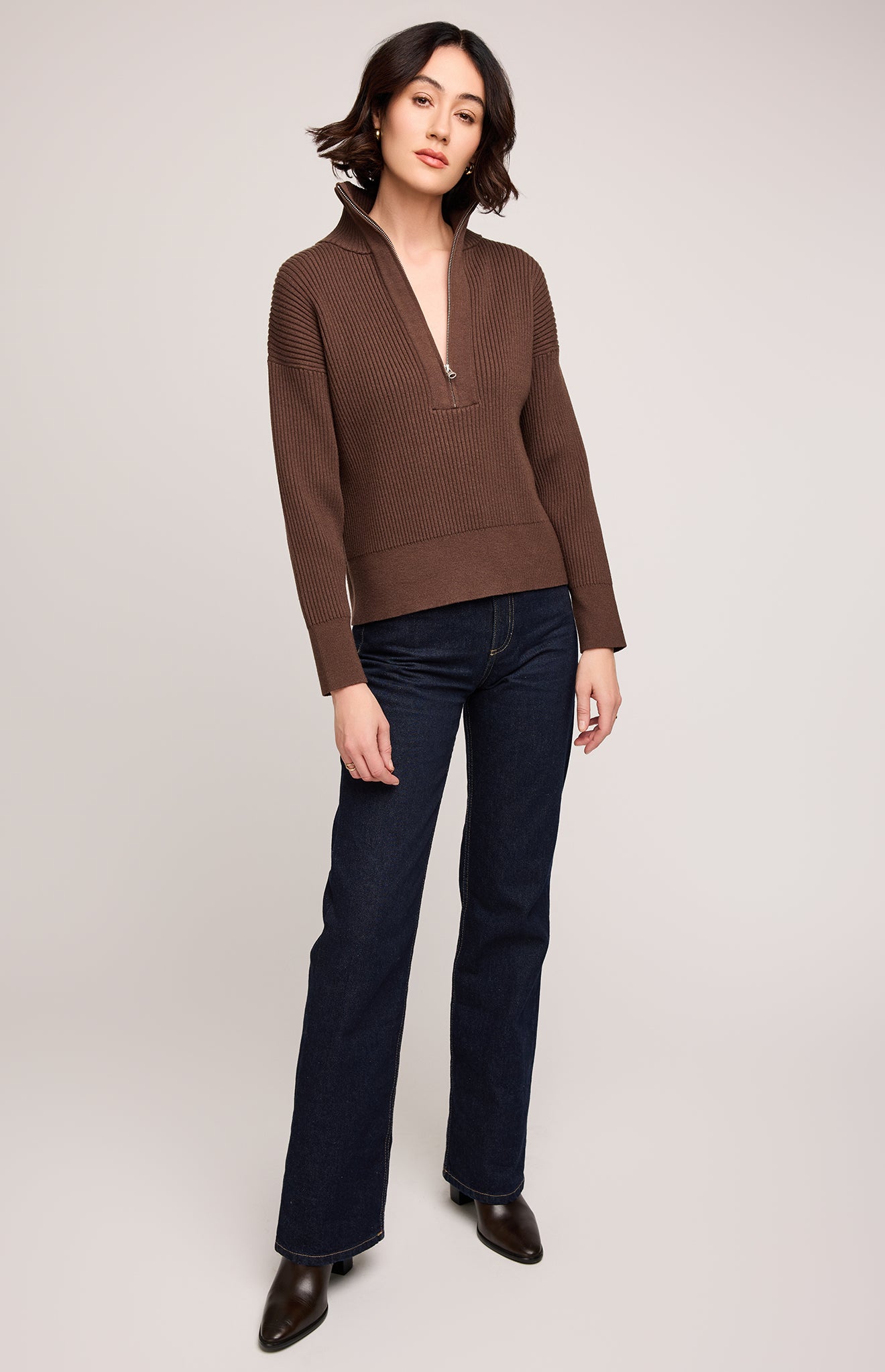 Hope 1/4 Zip Sweater In Java