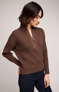 Hope 1/4 Zip Sweater In Java