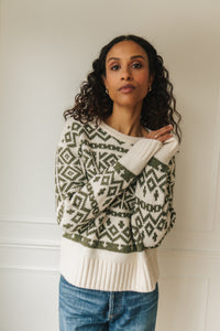 Cypress Sweater In Heather Moss
