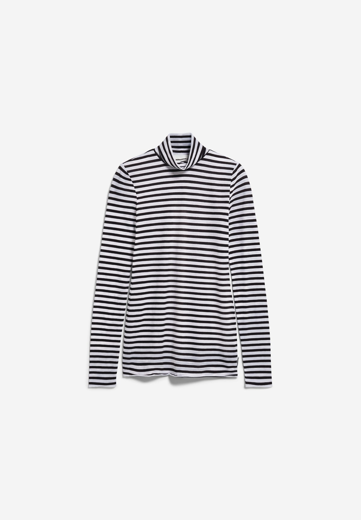 Grazilianaa Stripe Long Sleeve Rollneck In Black & White