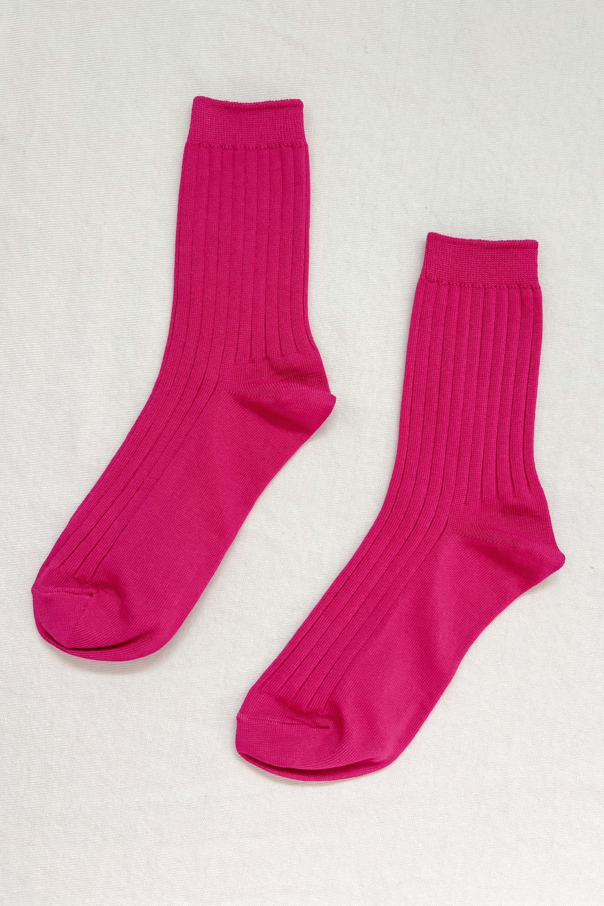 Her Socks In Bright Fuchsia