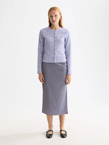 Structured Button Up Long Sleeve In Languid Lavender