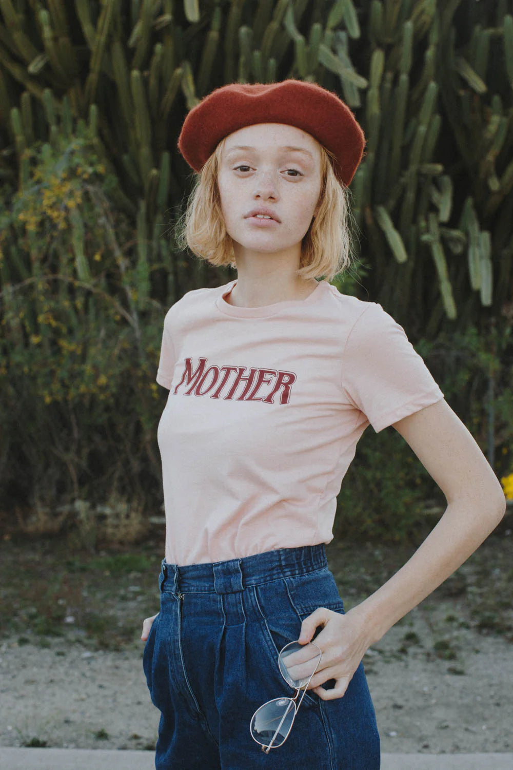 Mother Tee in Pink