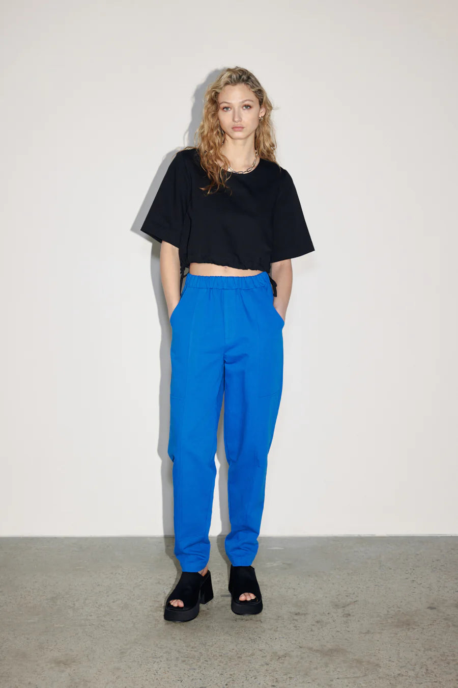 Napoli Trousers in Marjorelle Blue