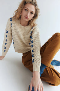 Greenland Cotton Cable Sweater