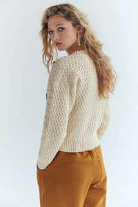 Greenland Cotton Cable Sweater
