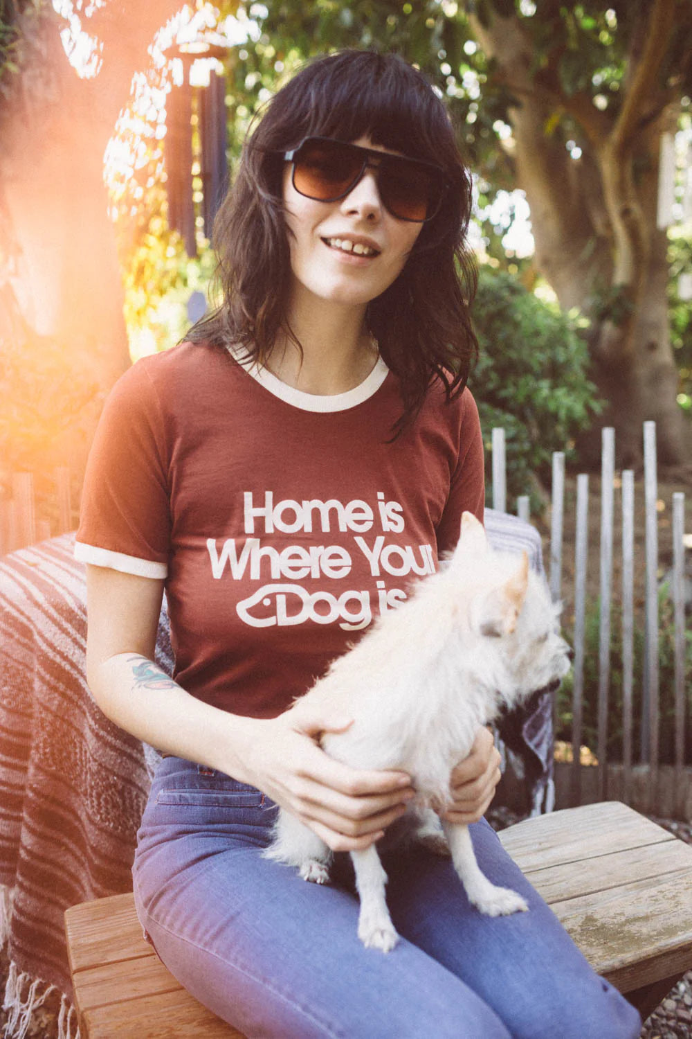 Home Is Where Your Dog Is Ringer Tee